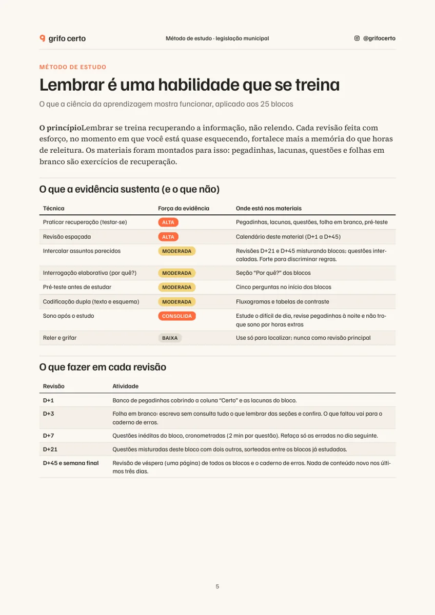 Página real da legislação municipal de Curitiba com método de revisão